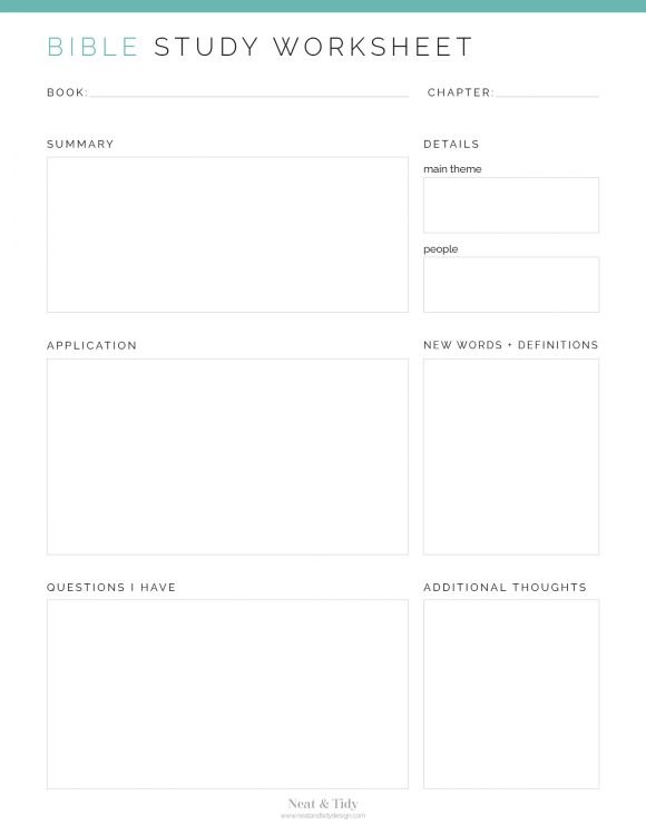 printable bible study worksheet for adults