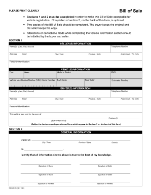 printable bill of sale arizona