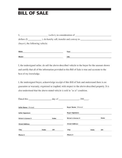 printable bill of sale bc