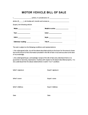 printable bill of sale bc