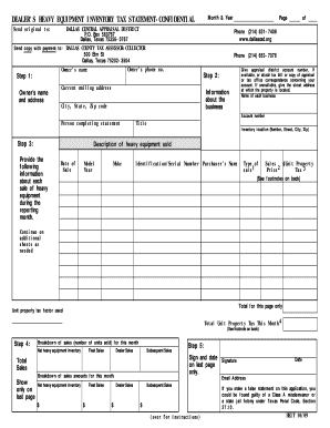 printable bill of sale equipment