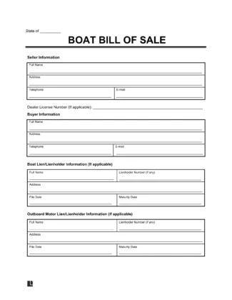 printable bill of sale for jet ski