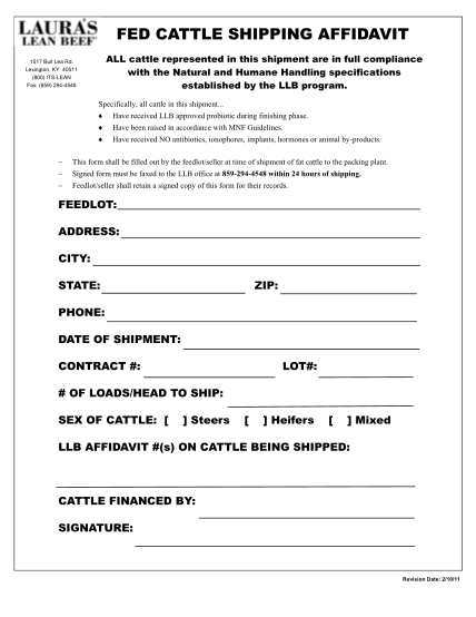 printable bill of sale for livestock