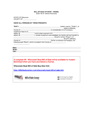 printable bill of sale for pwc