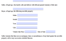 printable bill of sale louisiana