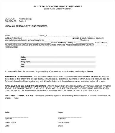 printable bill of sale sgi