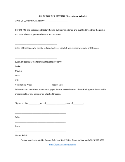 printable bill of sale sgi