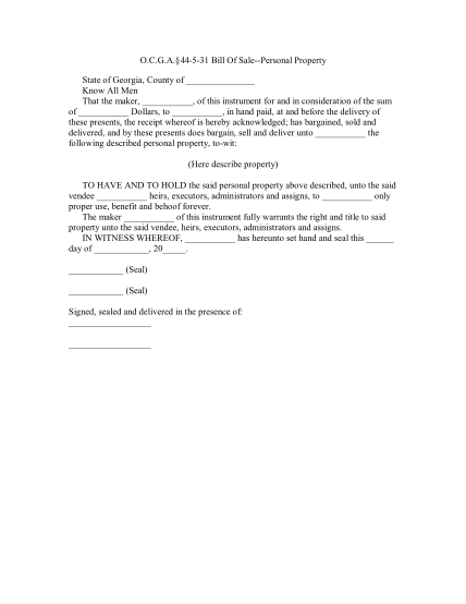 printable bill of sale texas