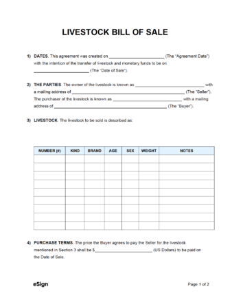 printable bill of sale texas