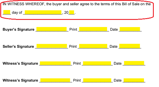 printable bill of sale travel trailer