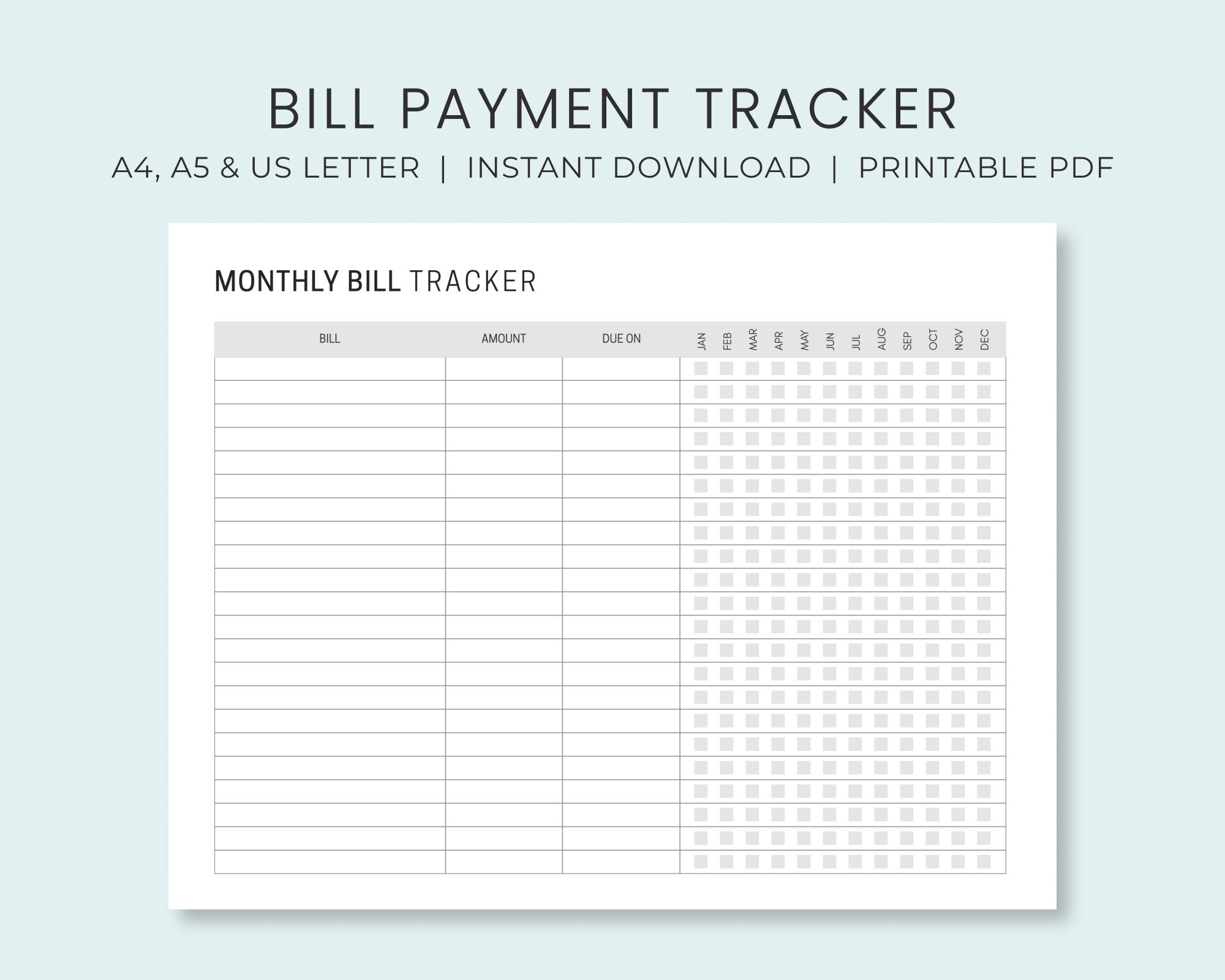 printable bill organizer notebook