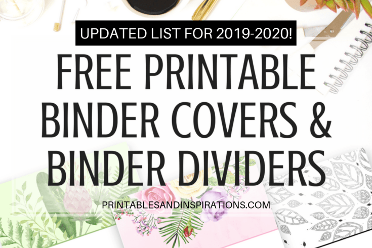 Binder Printables - Printables and Inspirations