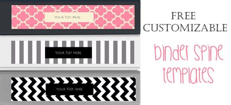 Binder Spine Template