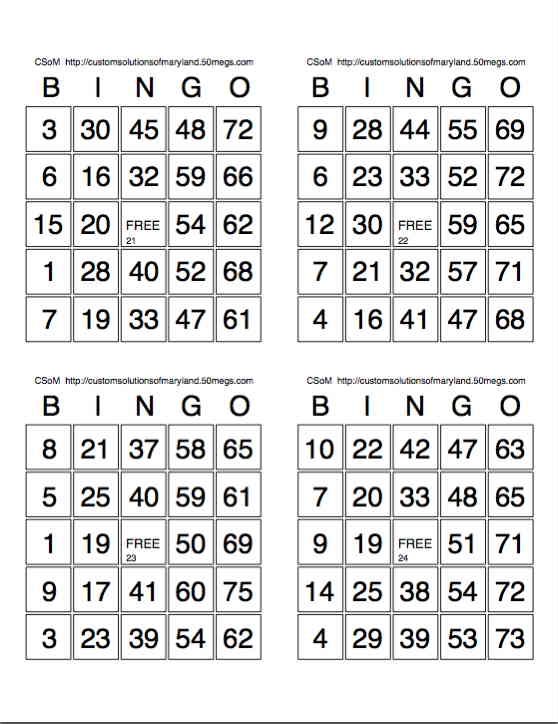 Number Bingo - 10 Free PDF Printables | Printablee