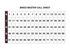 printable bingo calling cards