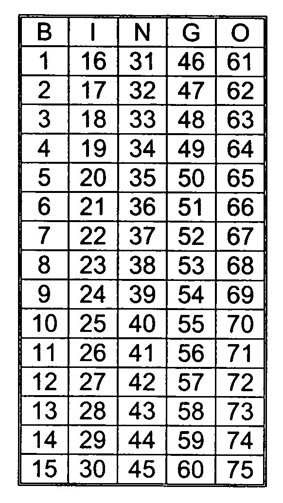 printable bingo calling cards