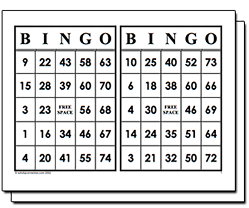 Free Printable Bingo Cards - Activity Connection