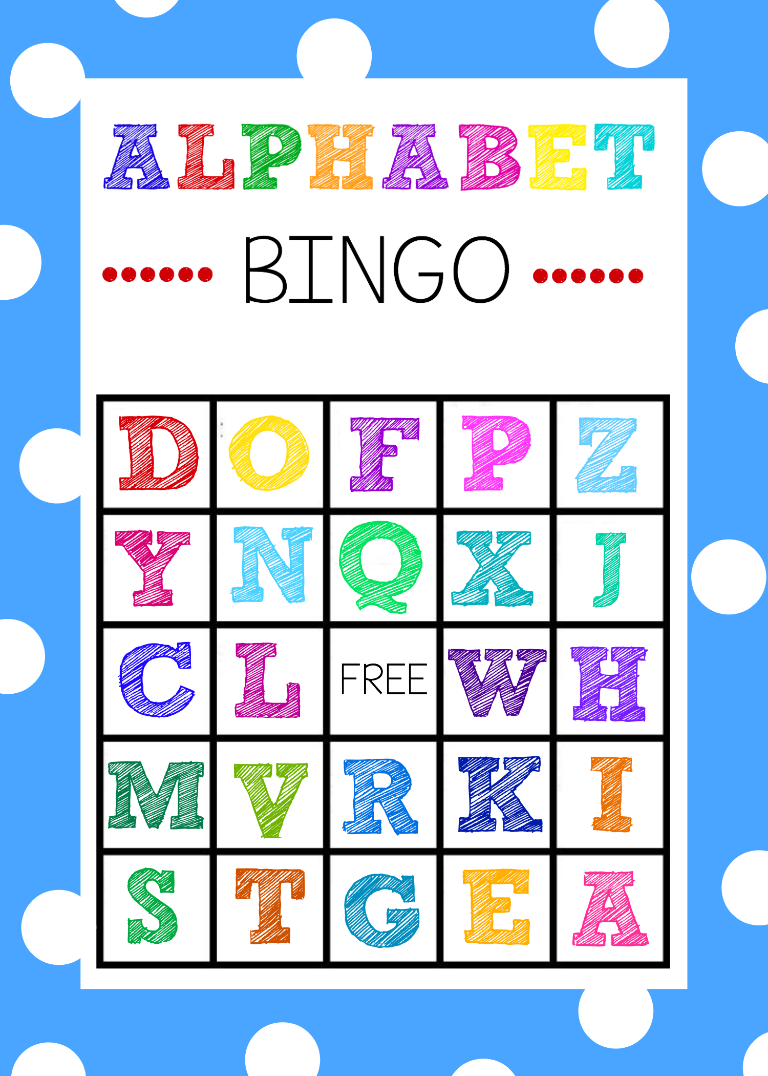 printable bingo cards alphabet