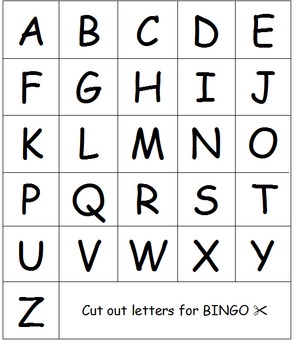 printable bingo cards alphabet