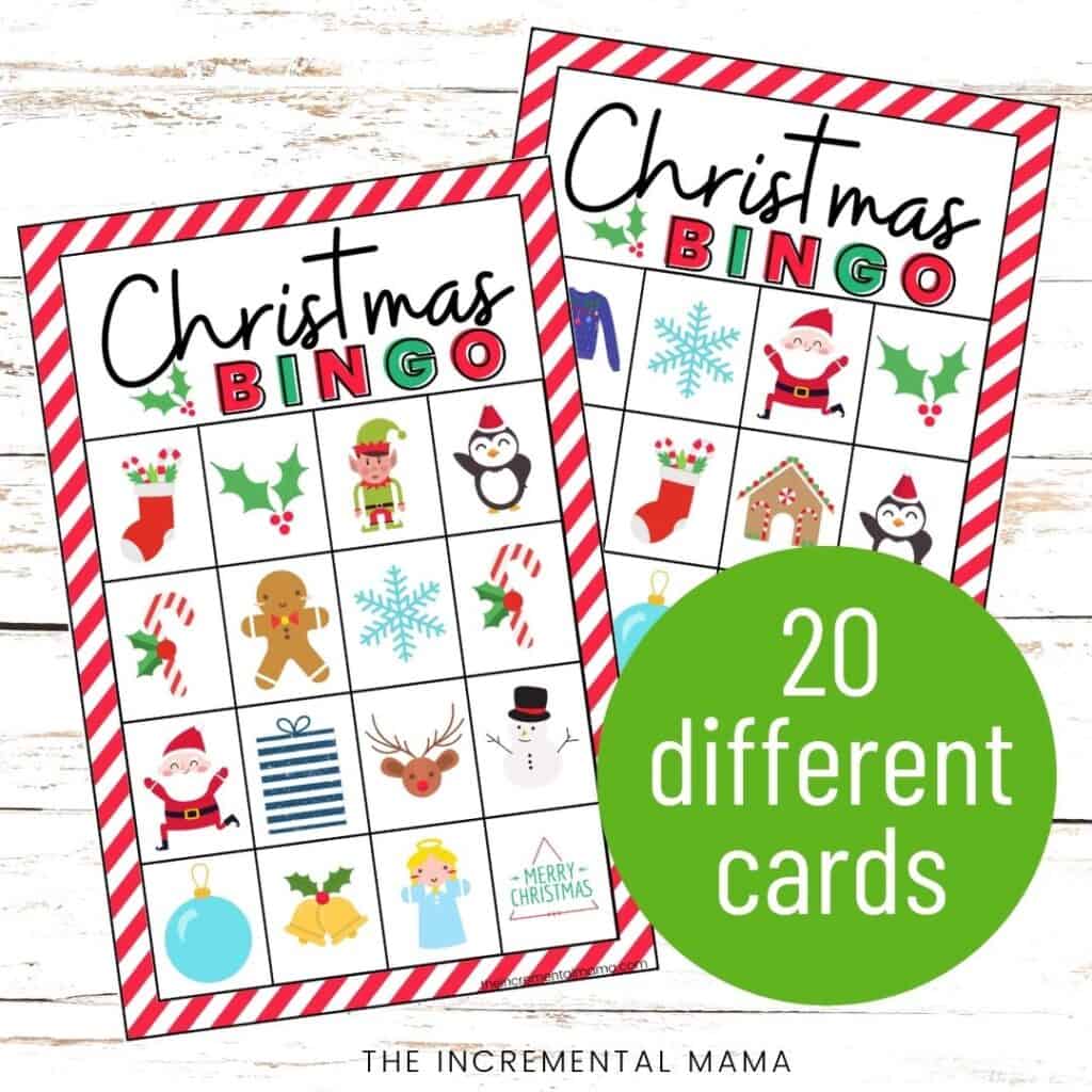 printable bingo cards for christmas
