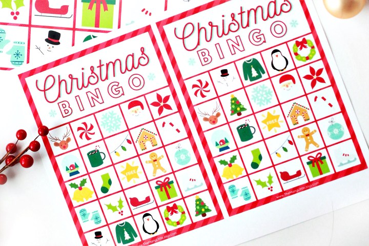 printable bingo cards for christmas