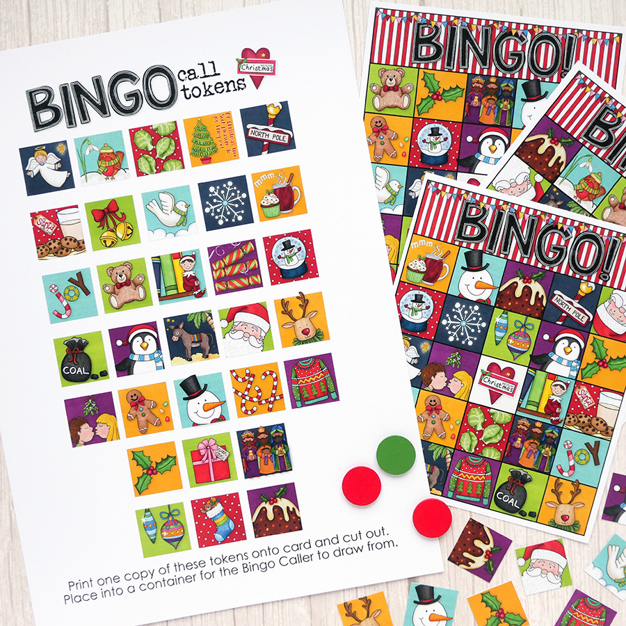 Printable Christmas Bingo cards - a quick &  easy game your kids ...