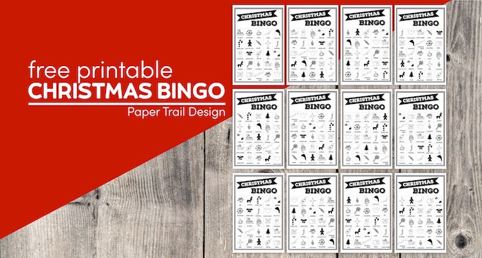printable bingo cards for christmas