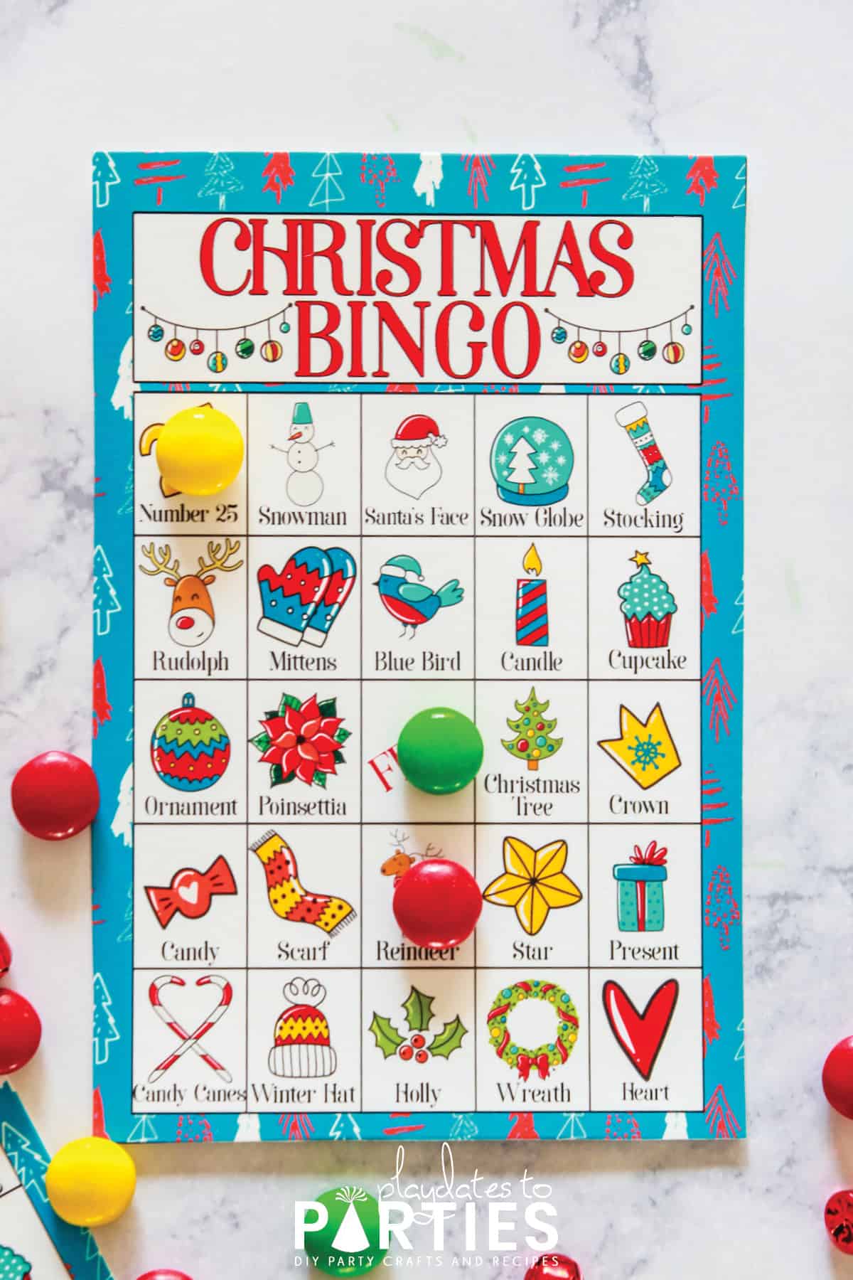 Christmas Bingo Cards - PlayDates to Parties