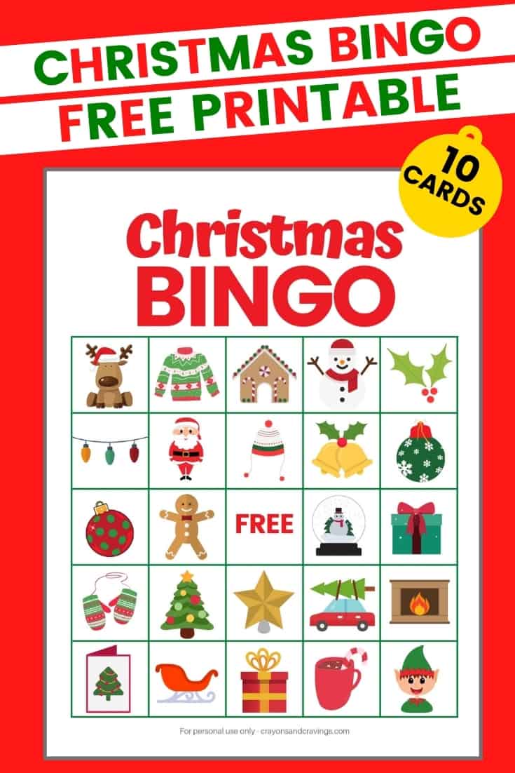 printable bingo cards for christmas