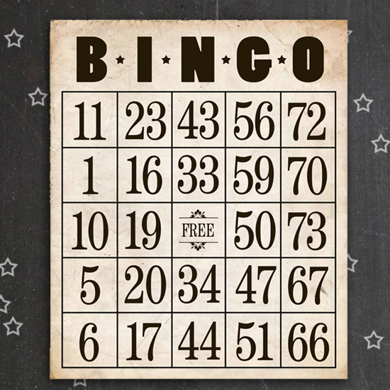 printable bingo cards for free