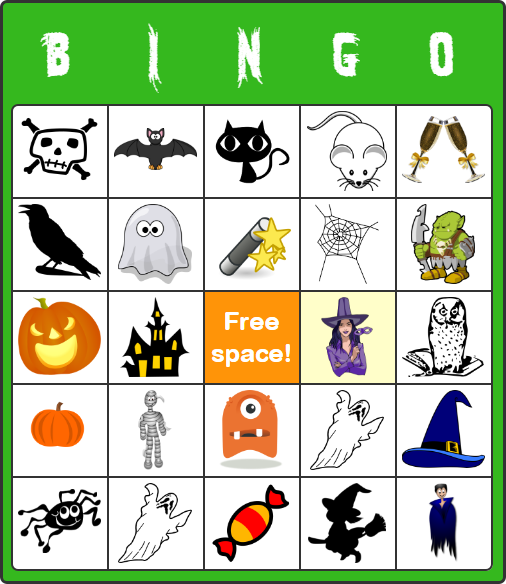 printable bingo cards for halloween