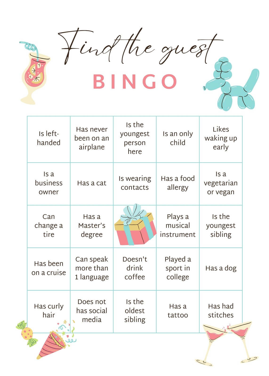 Free bingo card templates to customize and print 