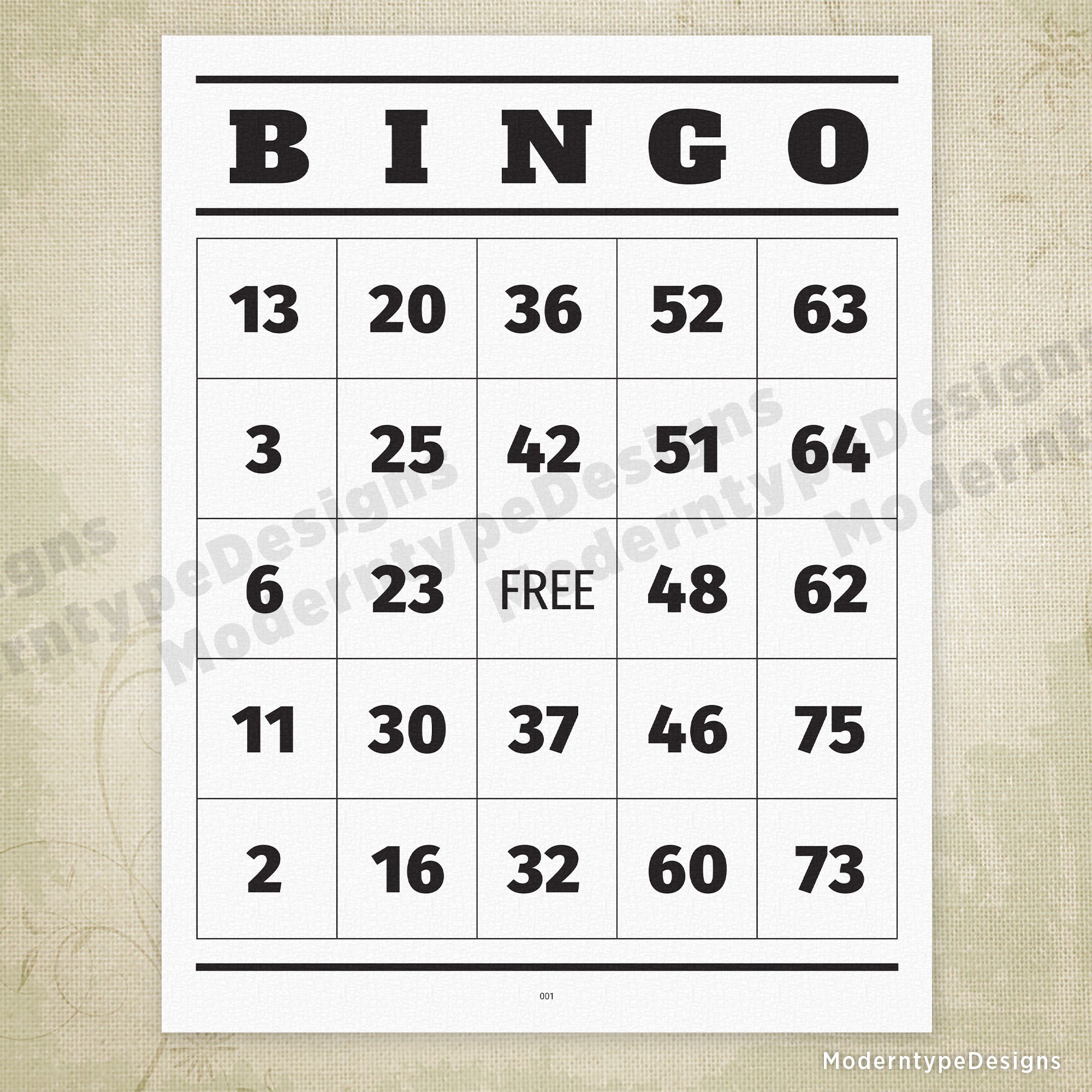 printable bingo cards for seniors