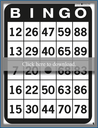 printable bingo cards for seniors