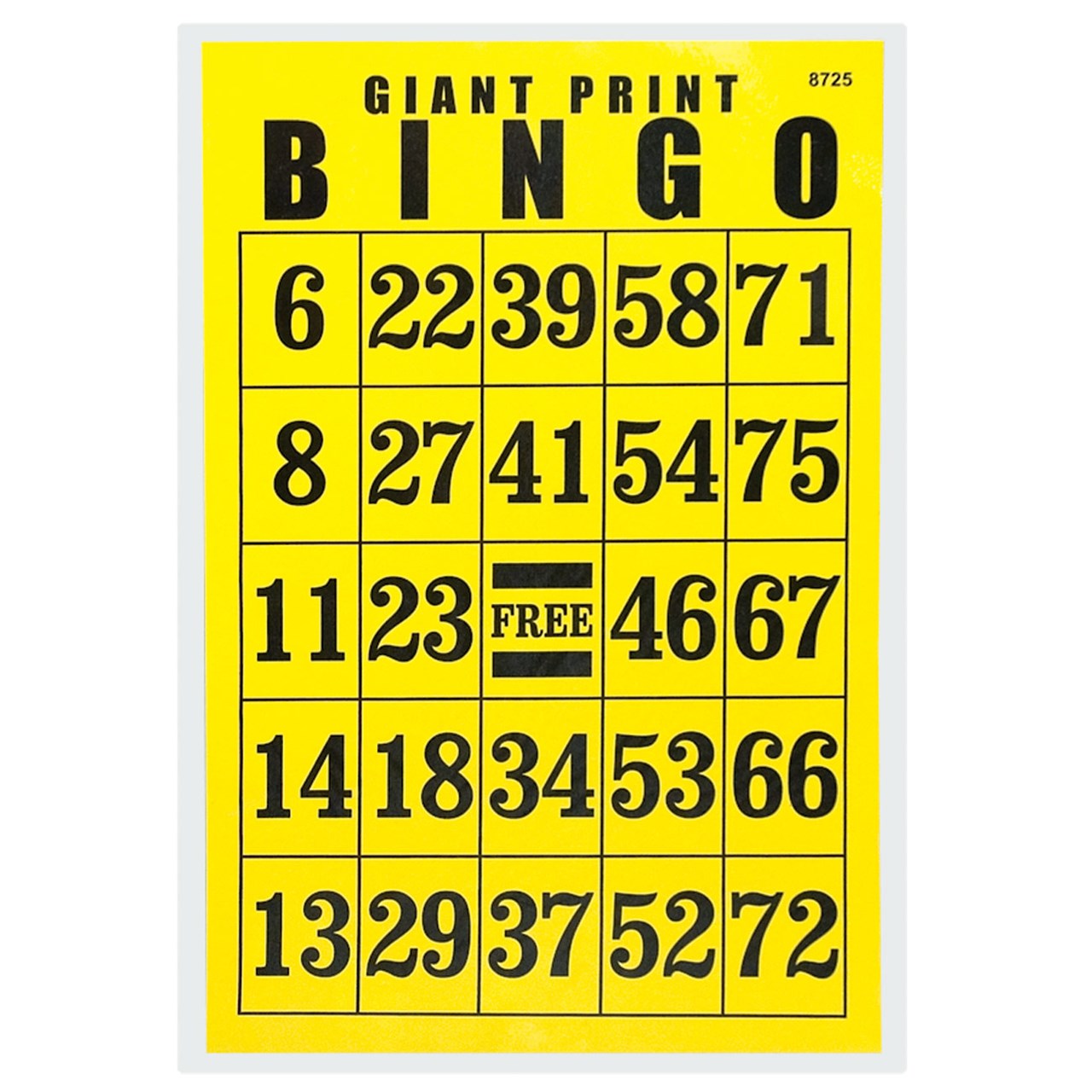 printable bingo cards for visually impaired
