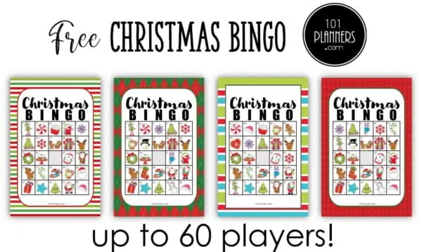 printable bingo cards holiday