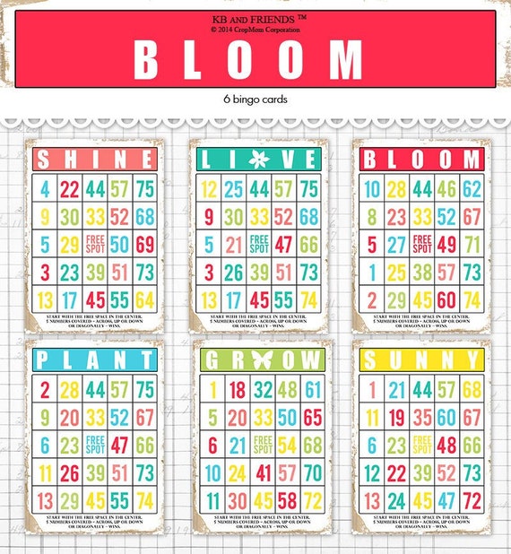 printable bingo cards uk