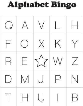 printable bingo cards with letters