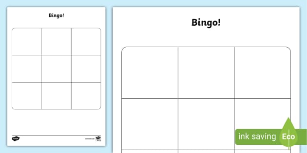 printable bingo grid