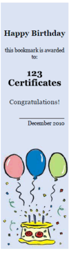 printable birthday bookmarks