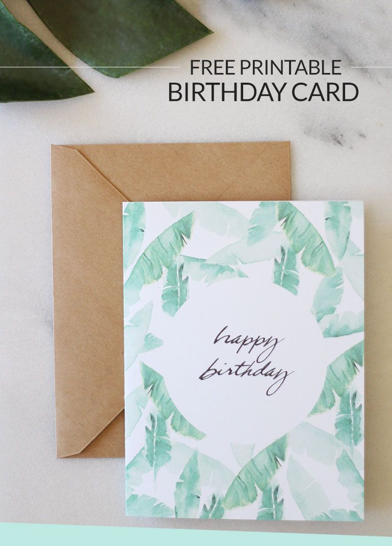 printable birthday card design online