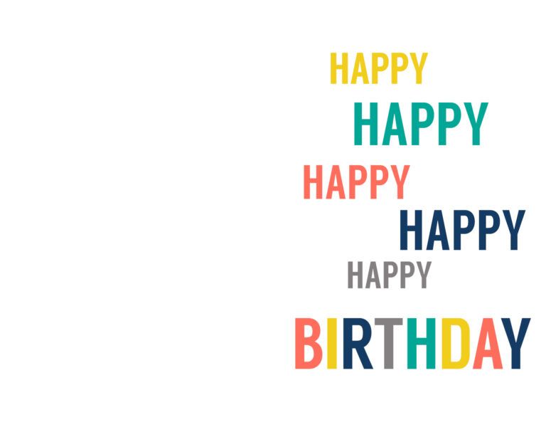 printable birthday card design online