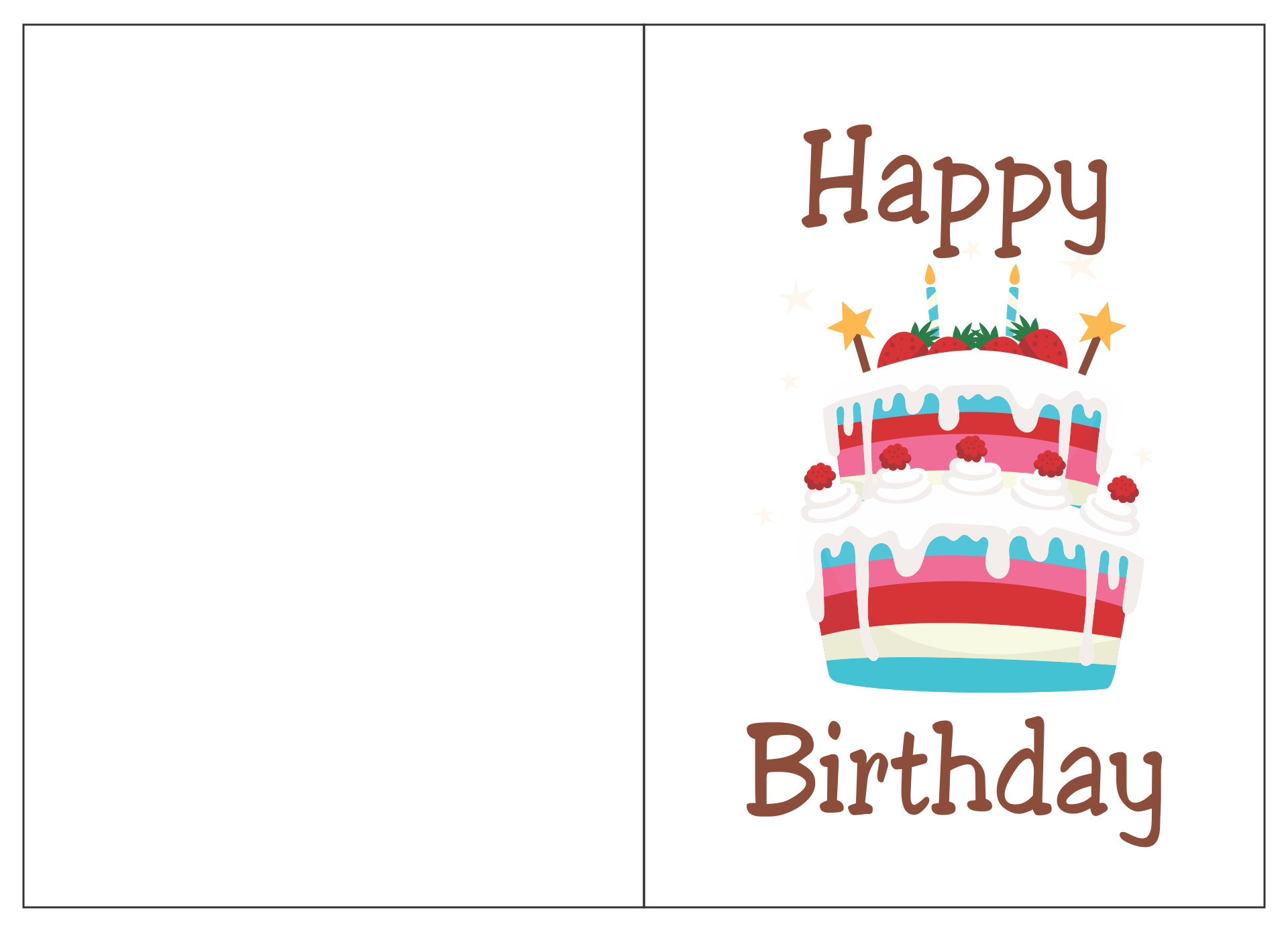 printable birthday card layout