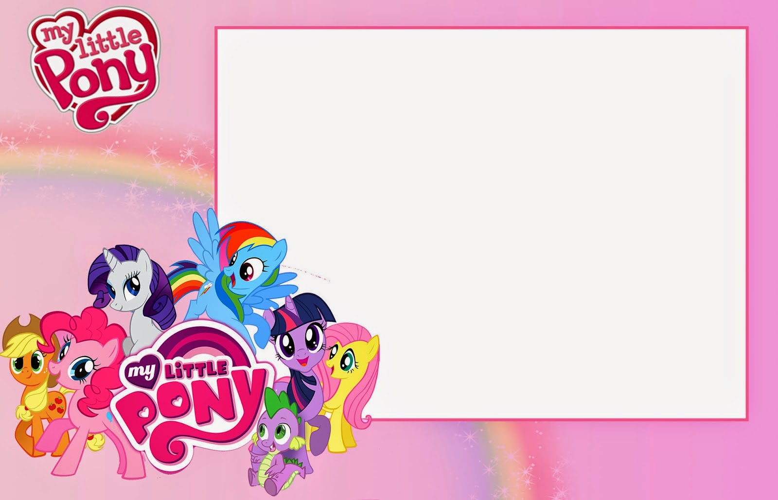 printable birthday card my little pony