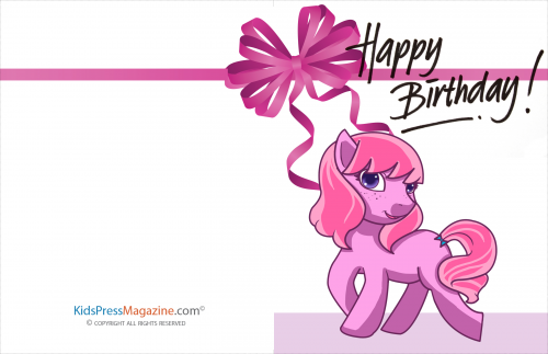 printable birthday card my little pony