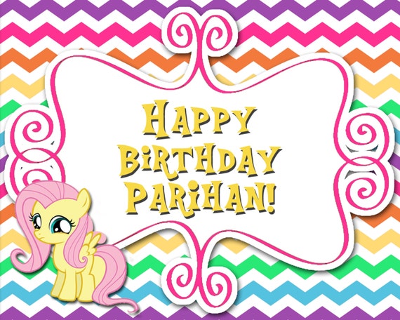 printable birthday card my little pony