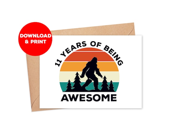 printable birthday cards 11 year old boy