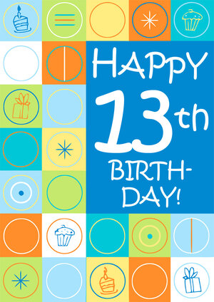 printable birthday cards 13 year old boy