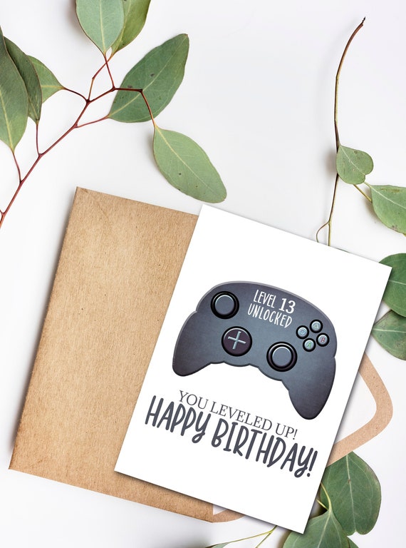 printable birthday cards 13 year old boy