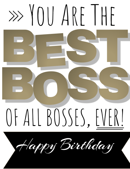 printable birthday cards boss